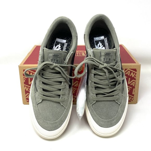 VANS Women's Size 8 VN0A3WKX2LA Berle Pro Skate Moss Gray Suede Low Top Sneaker - Picture 3 of 11